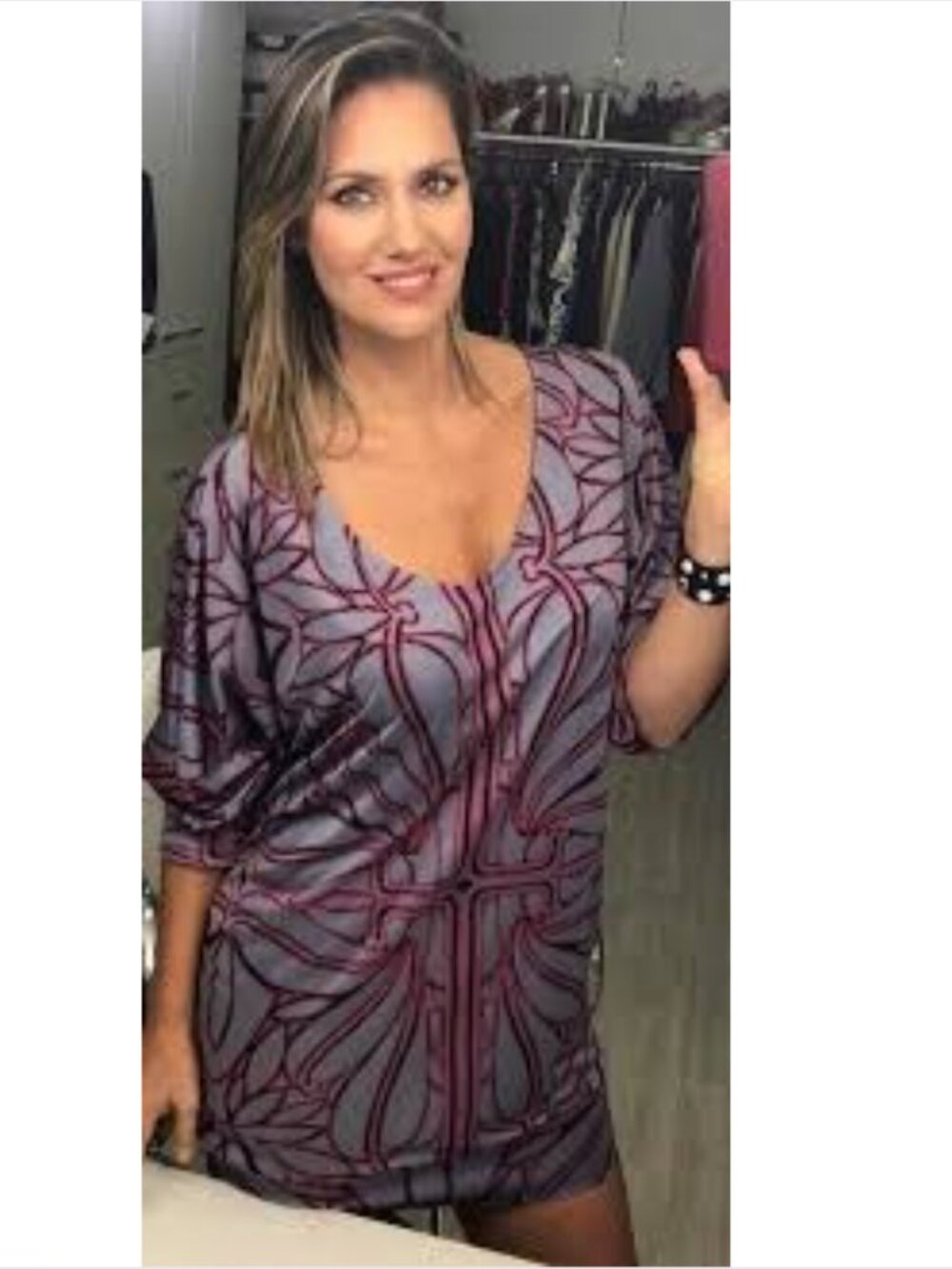 Y2K Custo Barcelona Lavender Rare Dolman Sleeve Sack Dress / Tunic Sz:Small - Picture 8 of 8